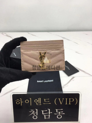 생로랑 모노그램 퀼팅 카드홀더 423291