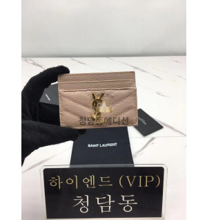 생로랑 모노그램 퀼팅 카드홀더 423291