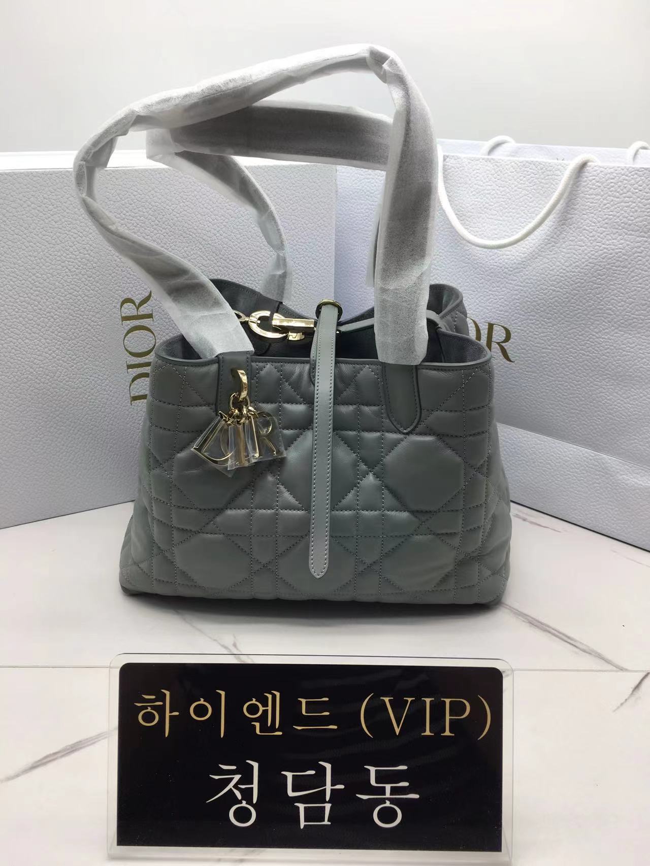 디올 뚜주흐 미디엄 백 (upgrade ver.) (컬러 락 그레이)