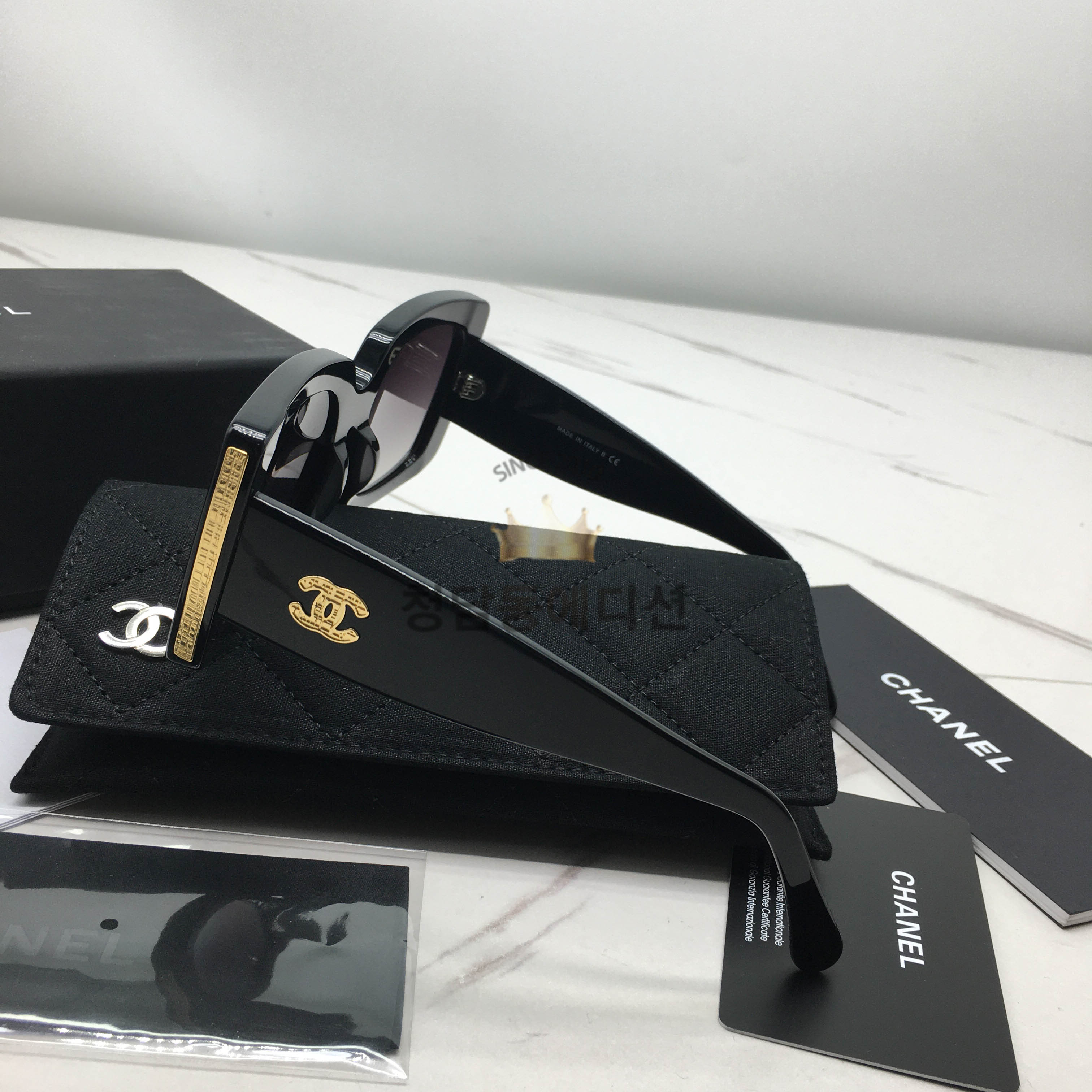 샤넬 CC로고 렉탱글 선글라스