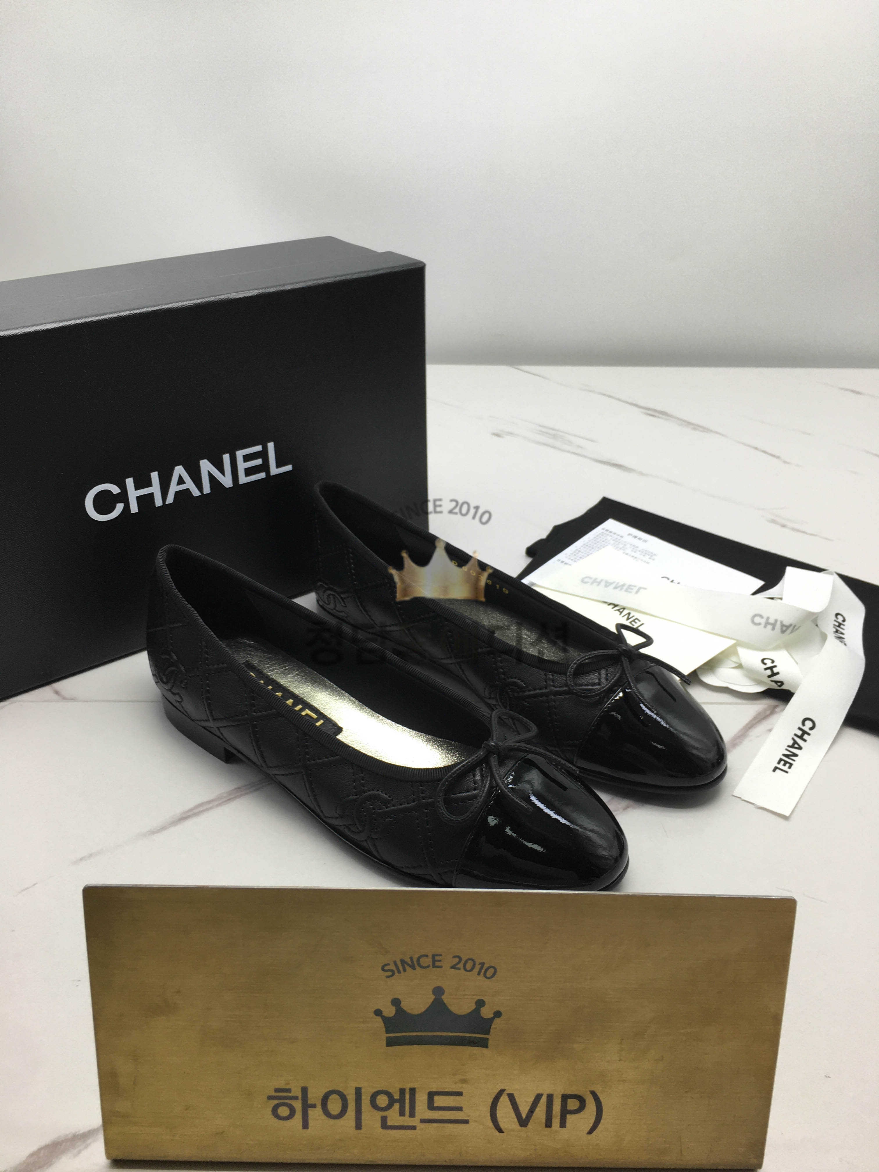 샤넬 보우 발레슈즈