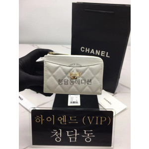 샤넬 클래식 지퍼 카드지갑 AP3179 (컬러 화이트)