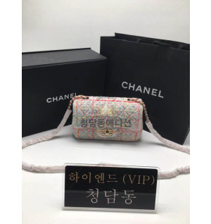 샤넬 24C 클래식백 트위드 뉴미니 20cm