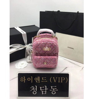샤넬 24P 트위드 미니 백팩