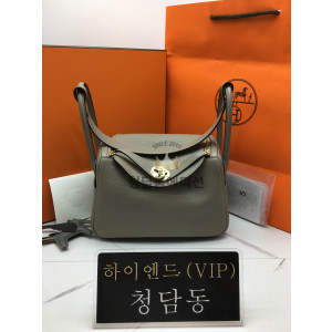 에르메스 린디26 금장 (올수공) (컬러 그리스 아스팔트)