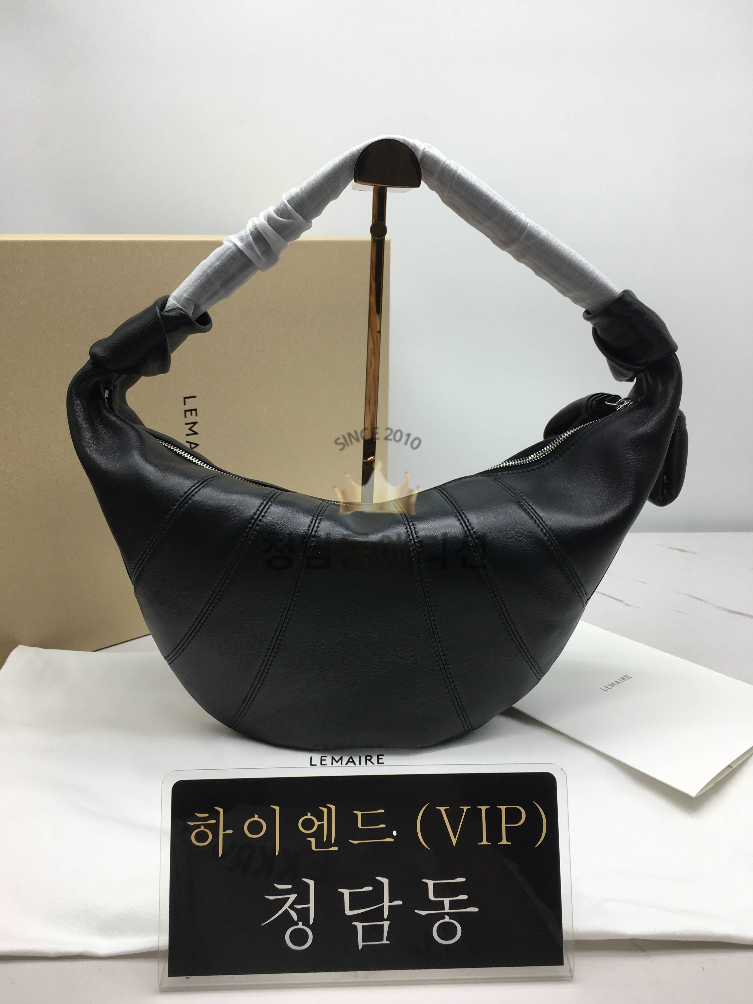 르메르 포춘 크루아상 숄더백 범백 라지 (블랙)