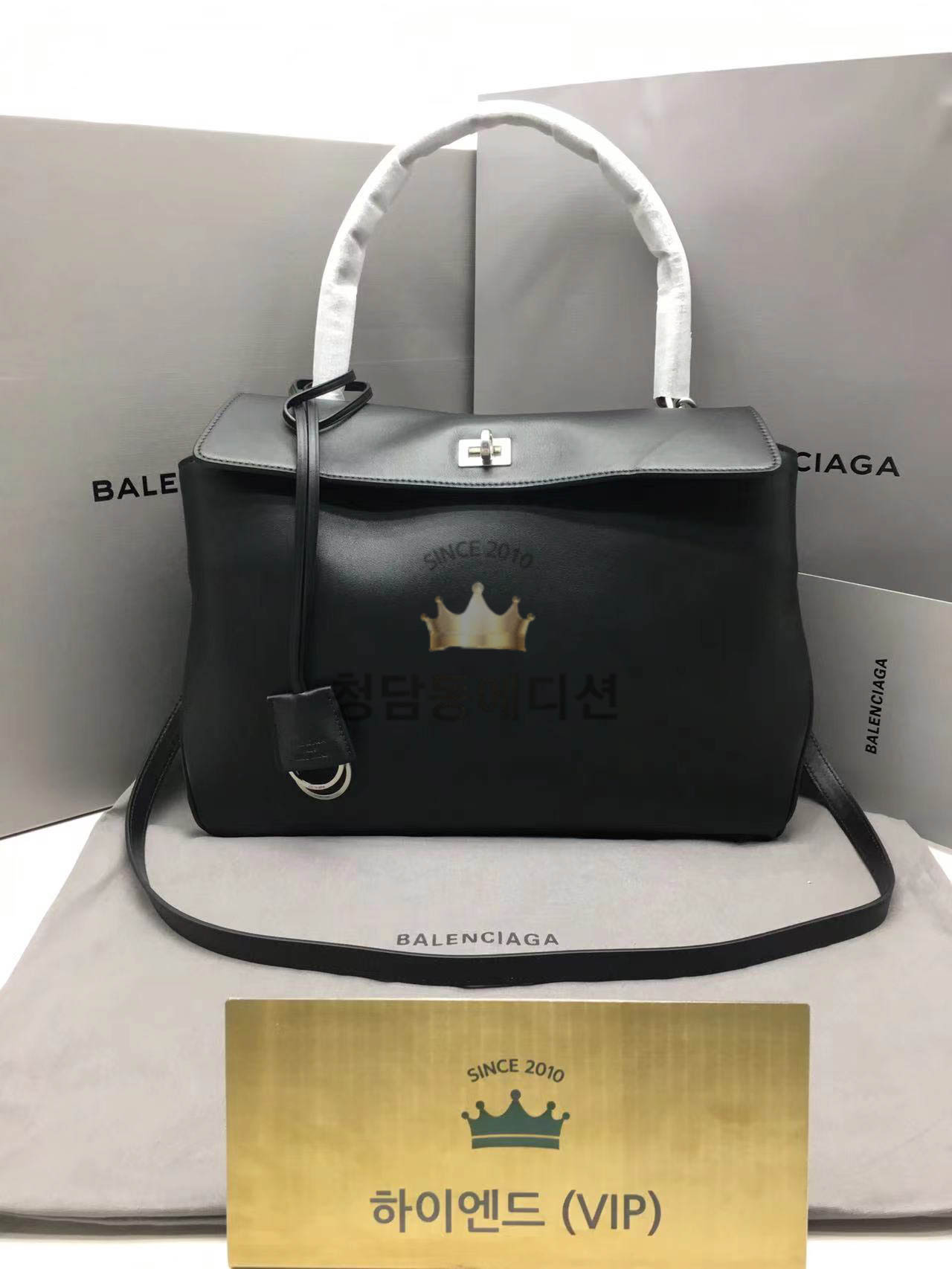 발렌시아가 로데오 미디움 핸드백 (버클컬러 은장)