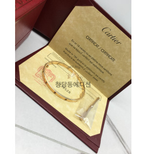까르띠에 러브 팔찌 SM 다이아 (V-gold소재) (3COLOR)