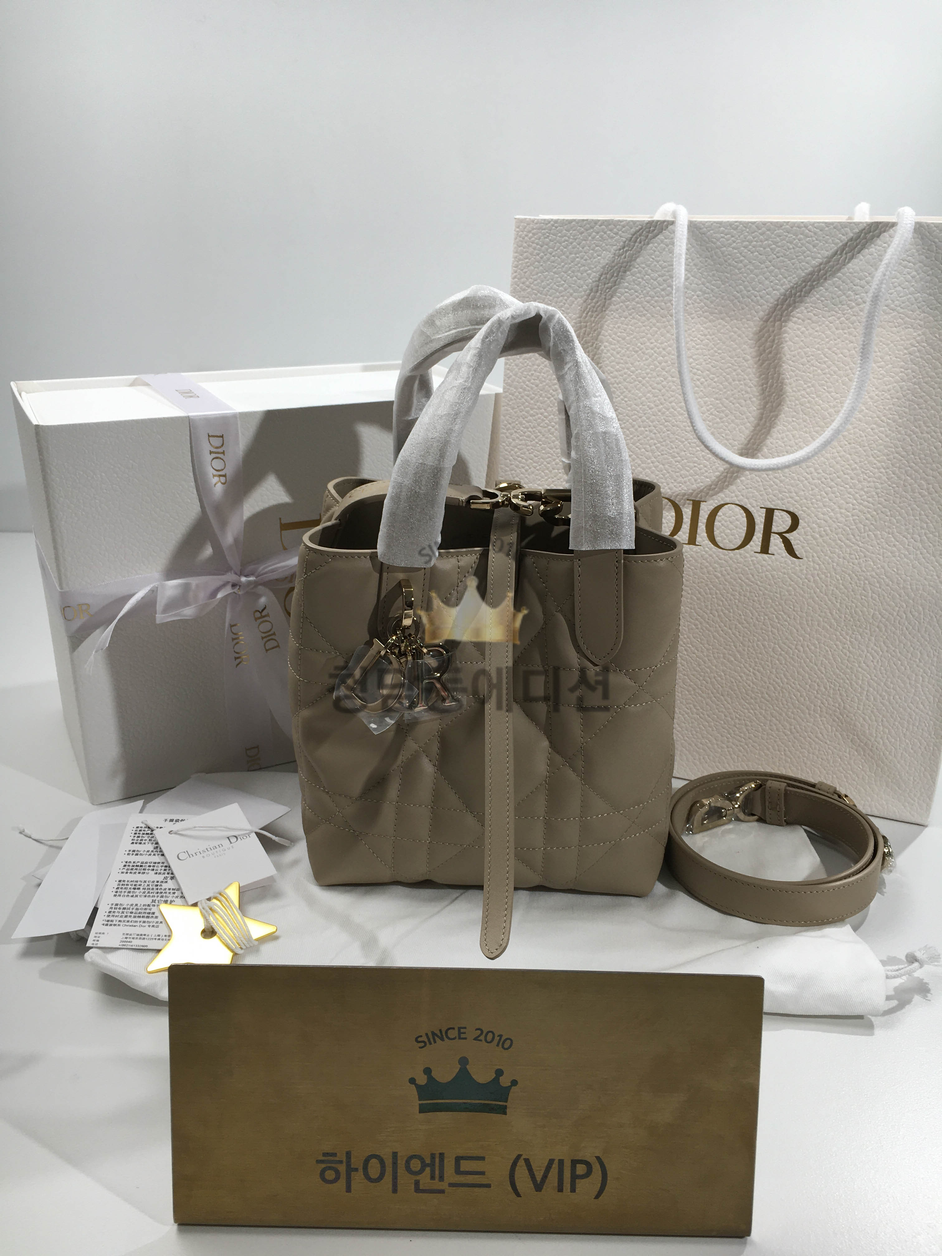 디올 뚜주흐 버티컬 스몰 토트백 숄더 크로스백 (upgrade ver.)