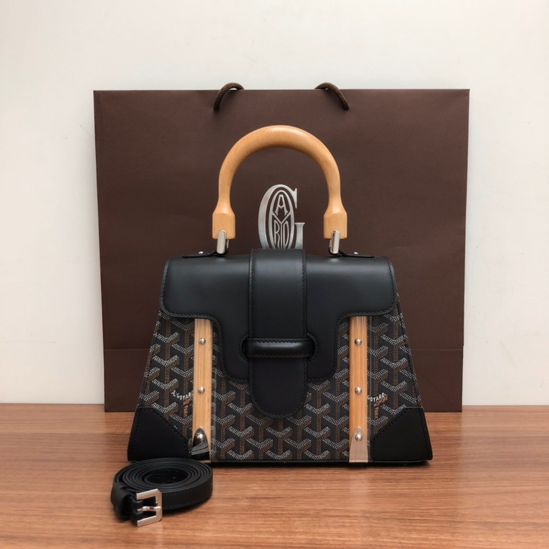 고야드 사이공 숄더백 28cm (컬러 블랙)