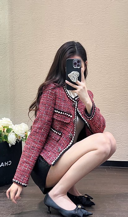 샤넬 트위드 자켓