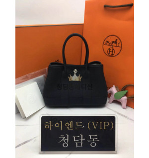 에르메스 미니 가든파티 누아 올수공