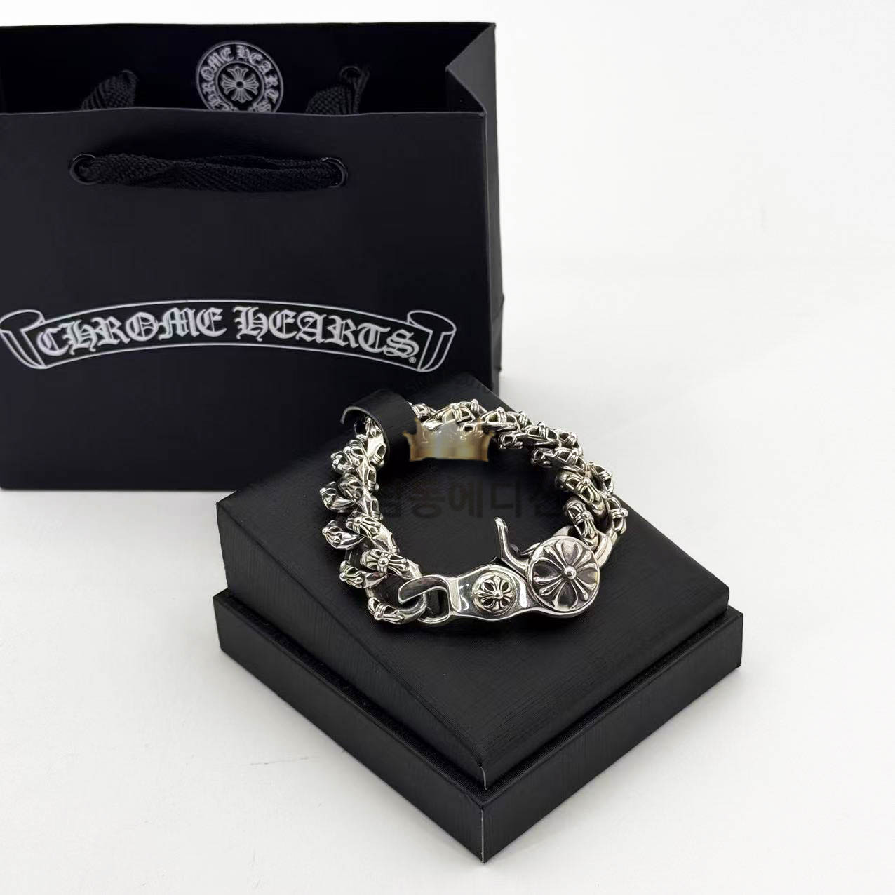 크롬하츠 필리그리 팬시 클립 Flower 팔찌