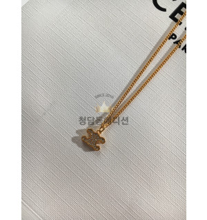 셀린느 트리오페 라인스톤 목걸이