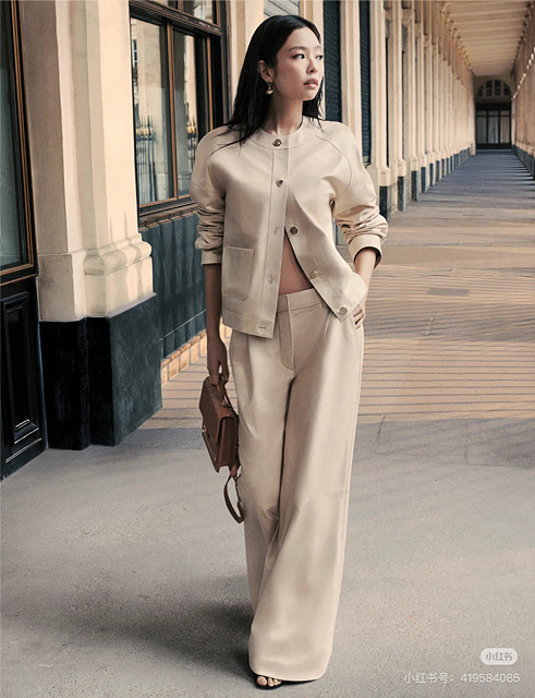 샤넬 아이보리 레더 자켓