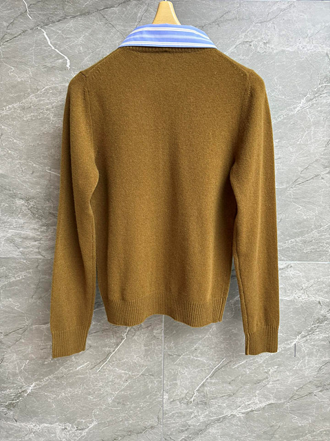 미우미우 셔츠 카라 니트 가디건