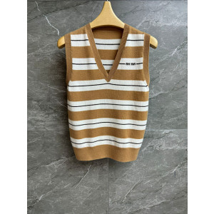 미우미우 스트라이프 니트 베스트