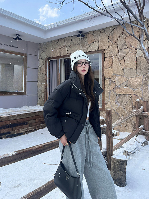 프라다 포켓 다운 자켓 (3COLOR)