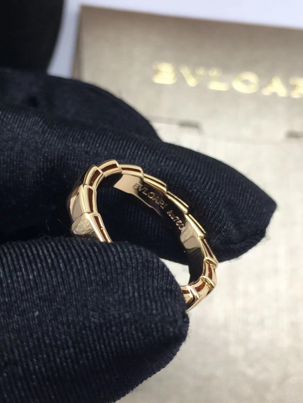 Ok(1733301149) 불가리 세르펜티 바이퍼 반지 (컬러 골드) 사이즈 7