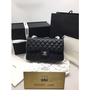 Ok(1658644544) 샤넬 작은캐비어 클래식 백 미디움 (버클 은장) (내부컬러 블랙)