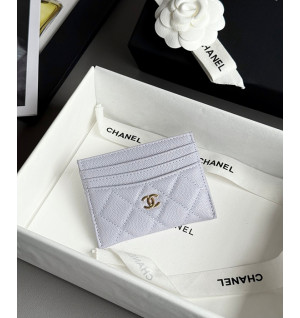 샤넬 25S 캐비어 카드홀더 (컬러 퍼플)