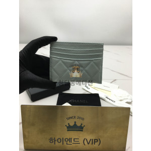 샤넬 25S 캐비어 카드홀더 (컬러 민트)