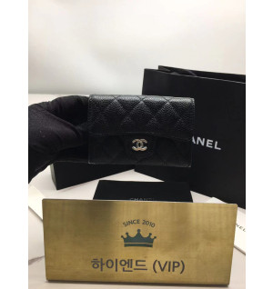Ok(1662428971) 샤넬 클래식 캐비어 카드지갑 은장