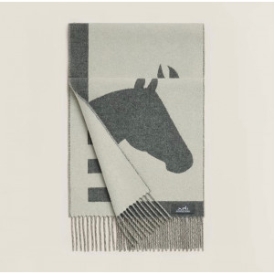 에르메스 H 카사크 러브스토리 캐시미어 머플러