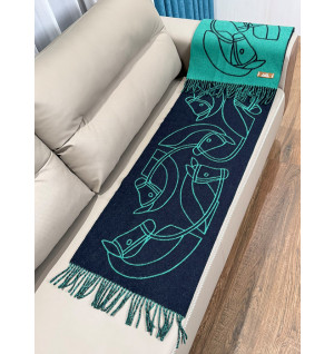 에르메스 H 카사크 앙트렐락 에퀘스트르 캐시미어 머플러