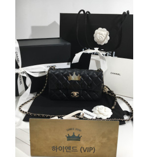 샤넬 25K 라이트 골드볼 뉴미니 플랩백