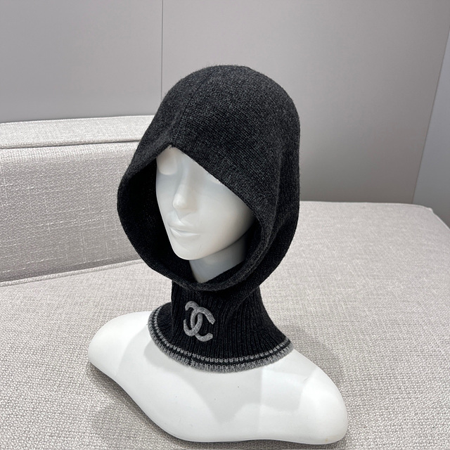 샤넬 CC 로고 후드 바라클라바