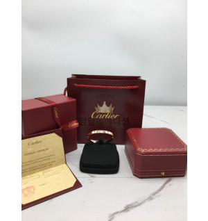ok (1653907745) 까르띠에 러브 팔찌 4다이아 큐빅 로즈골드 17사이즈