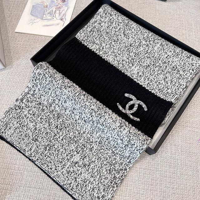 샤넬 니트 비니 & 머플러