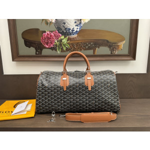 고야드 크로아지에 보스턴백 45cm/50cm (컬러 블랙탄 브라운) (신형)