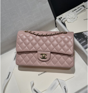 샤넬 클래식 램스킨 미디움 25.5cm