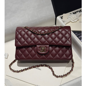 샤넬 클래식 램스킨 미디움 25.5cm