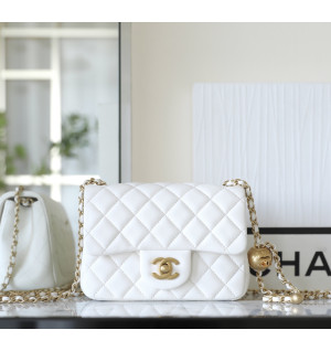 샤넬 25K 빈티지 골드 골드볼 쁘띠삭 플랩백