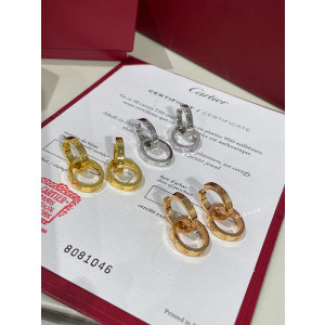 까르띠에 러브 더블 링 귀걸이 (3COLOR)