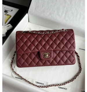 샤넬 클래식백 작은 캐비어스킨 미디움 25.5cm