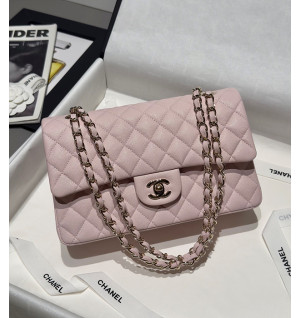 샤넬 클래식백 작은 캐비어스킨 미디움 25.5cm