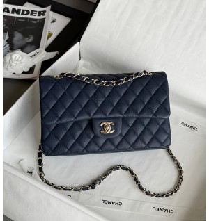 샤넬 클래식백 작은 캐비어스킨 미디움 25.5cm
